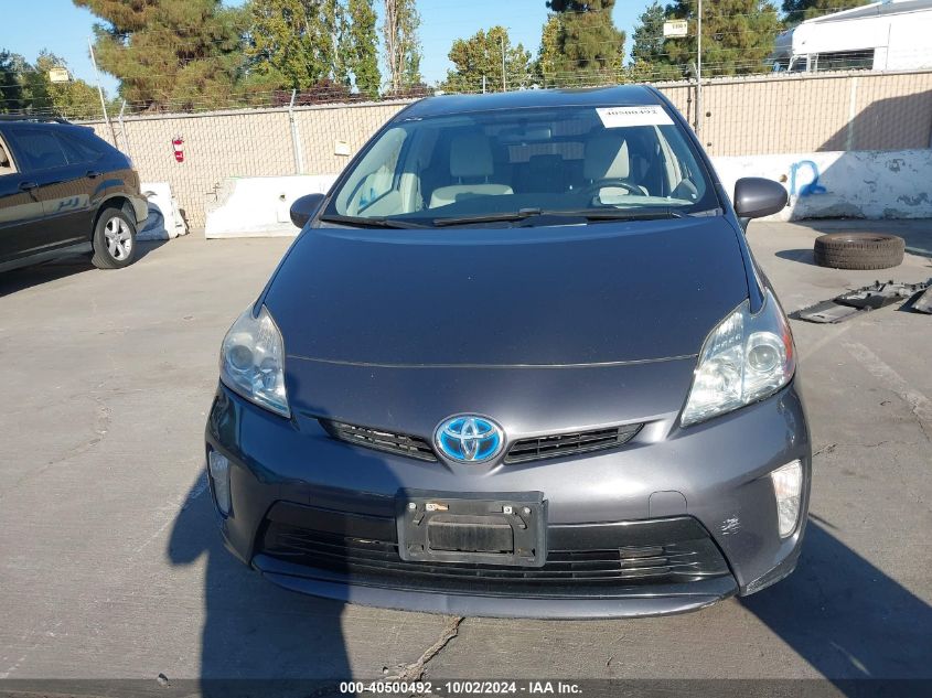 2013 Toyota Prius Three VIN: JTDKN3DU2D1626433 Lot: 40500492