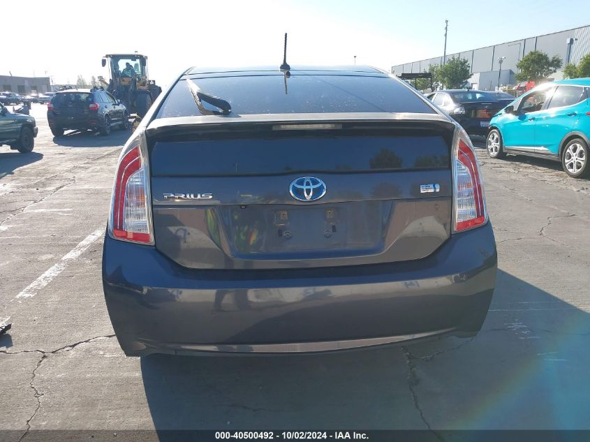 2013 Toyota Prius Three VIN: JTDKN3DU2D1626433 Lot: 40500492