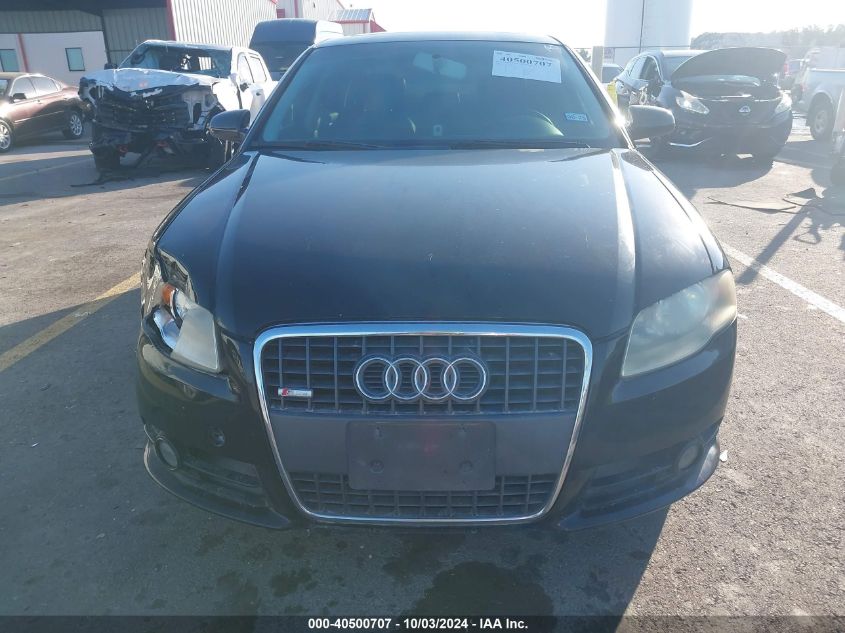 2008 Audi A4 2.0T VIN: WAUAF78E28A125399 Lot: 40500707