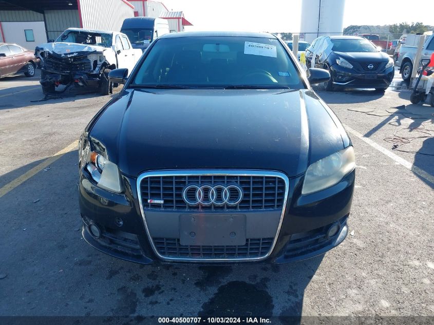 2008 Audi A4 2.0T VIN: WAUAF78E28A125399 Lot: 40500707