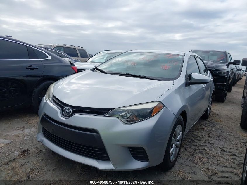 2016 TOYOTA COROLLA LE - 5YFBURHE9GP548869