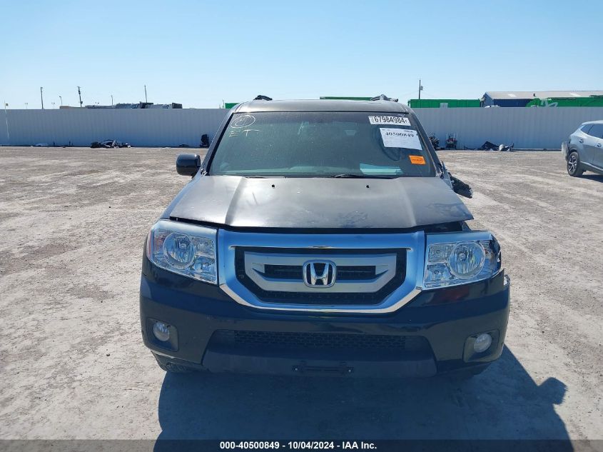 2011 Honda Pilot Touring VIN: 5FNYF3H98BB037713 Lot: 40500849