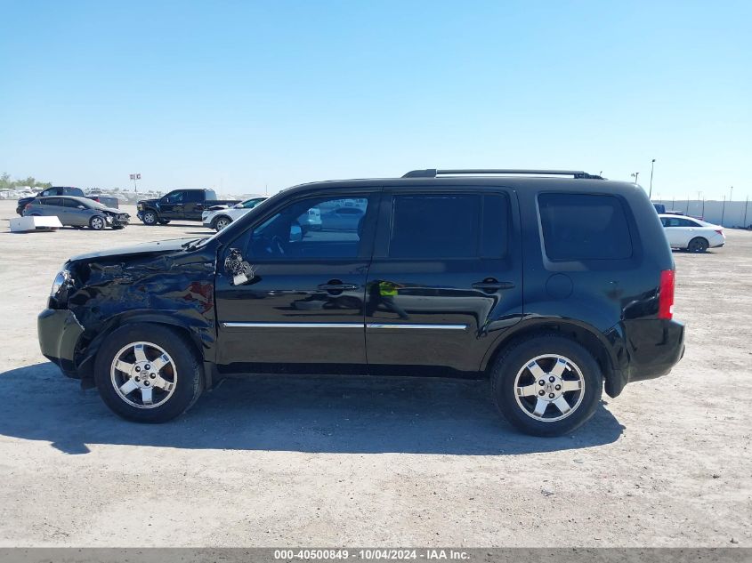 2011 Honda Pilot Touring VIN: 5FNYF3H98BB037713 Lot: 40500849