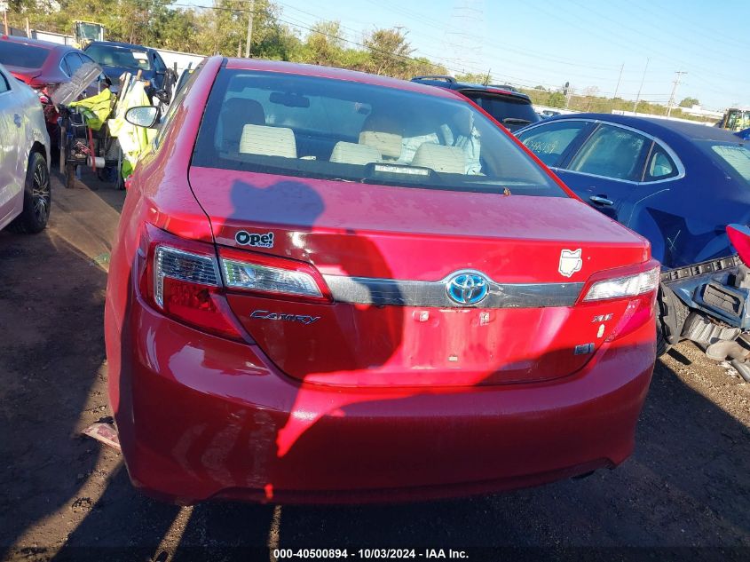 2012 Toyota Camry Hybrid Xle VIN: 4T1BD1FK7CU053153 Lot: 40500894