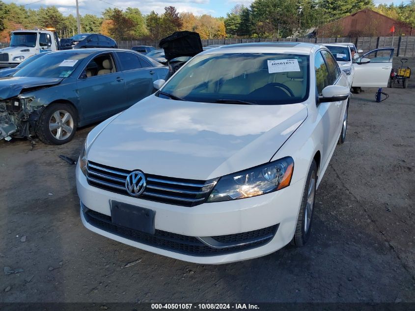 2013 Volkswagen Passat 2.5L Se VIN: 1VWBP7A32DC106750 Lot: 40501057