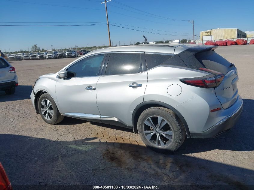 5N1AZ2MS9KN107910 2019 Nissan Murano Sv