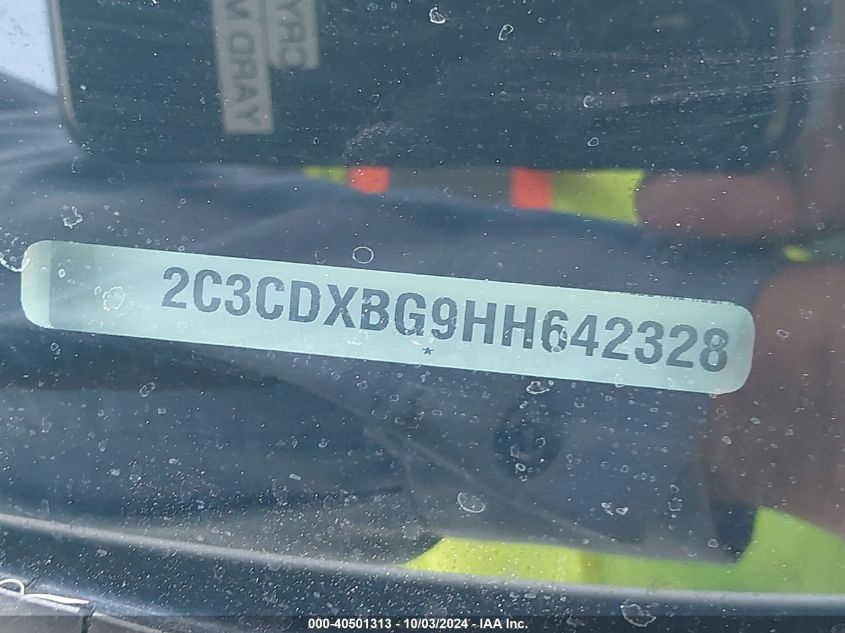 2C3CDXBG9HH642328 2017 Dodge Charger Se Rwd