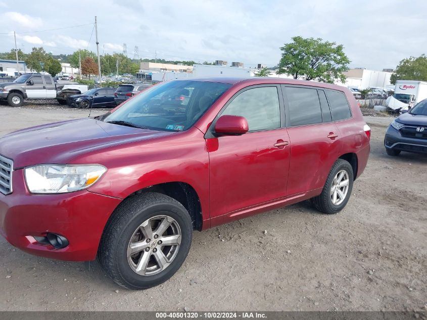 2008 Toyota Highlander VIN: JTEES41A582058390 Lot: 40501320