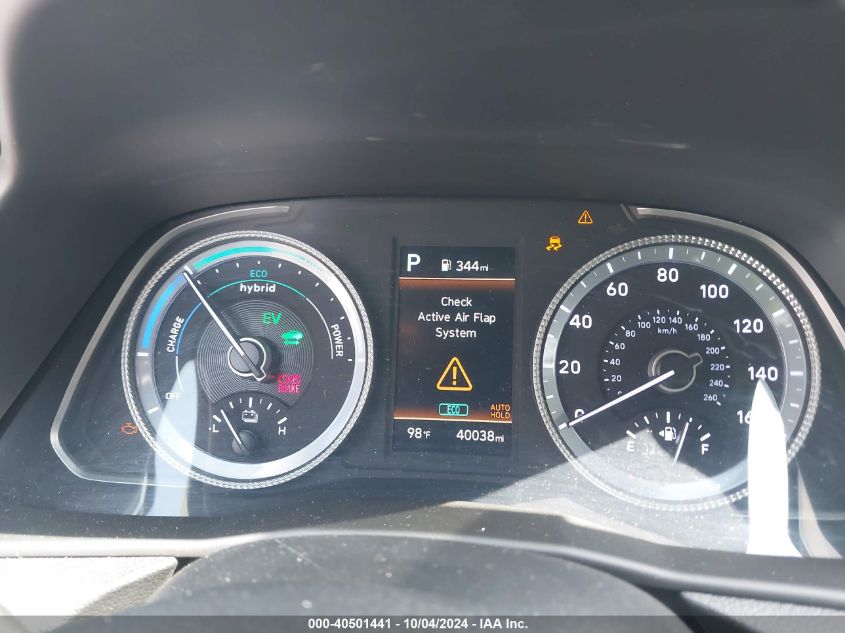 KMHL24JJ4PA081381 2023 Hyundai Sonata Hybrid Blue