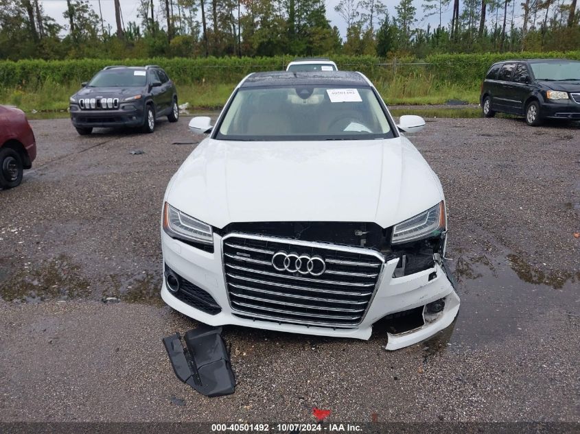 2018 Audi A8 L L Quattro VIN: WAU44AFD9JN000134 Lot: 40501492