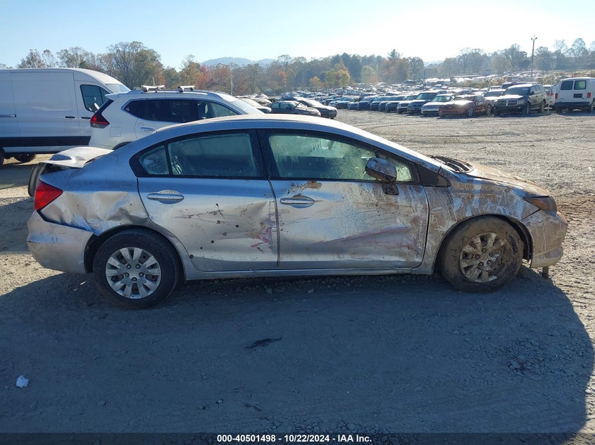 2012 Honda Civic Lx VIN: 2HGFB2F52CH305634 Lot: 40501498