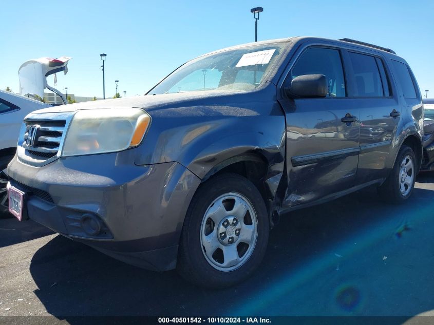 2015 Honda Pilot Lx VIN: 5FNYF3H2XFB029623 Lot: 40501542