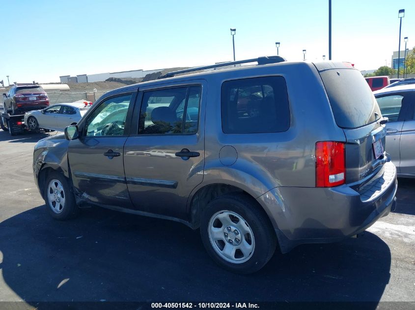 2015 Honda Pilot Lx VIN: 5FNYF3H2XFB029623 Lot: 40501542