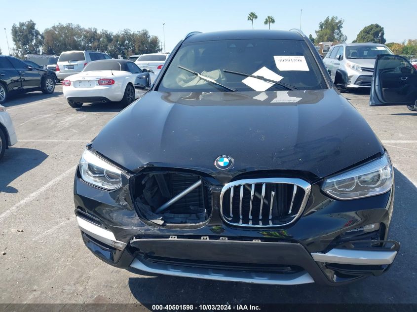 2021 BMW X3 Sdrive30I VIN: 5UXTY3C08M9D91906 Lot: 40501598