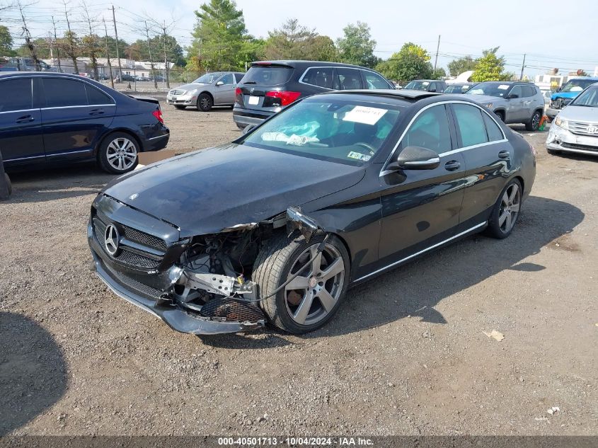 VIN 55SWF4KB1FU080576 2015 Mercedes-Benz C 300, 4Ma... no.2