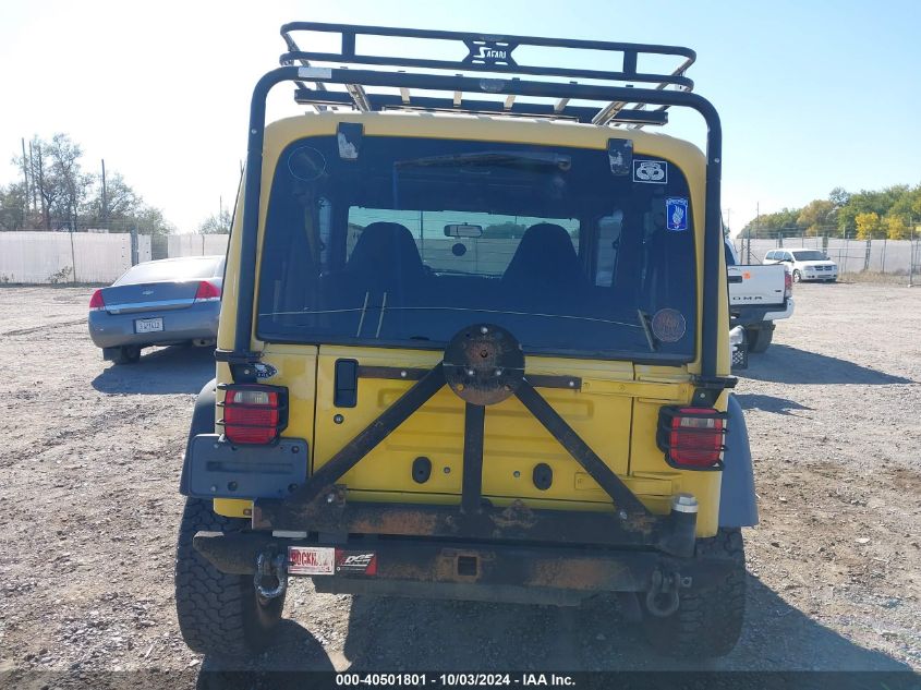 1999 Jeep Wrangler Sport VIN: 1J4FY19S6XP445237 Lot: 40501801