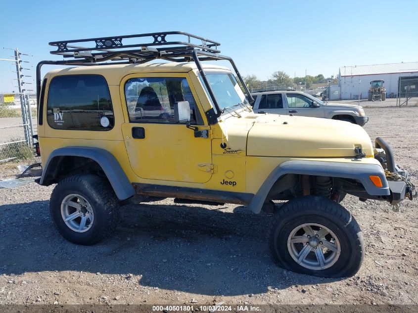 1999 Jeep Wrangler Sport VIN: 1J4FY19S6XP445237 Lot: 40501801