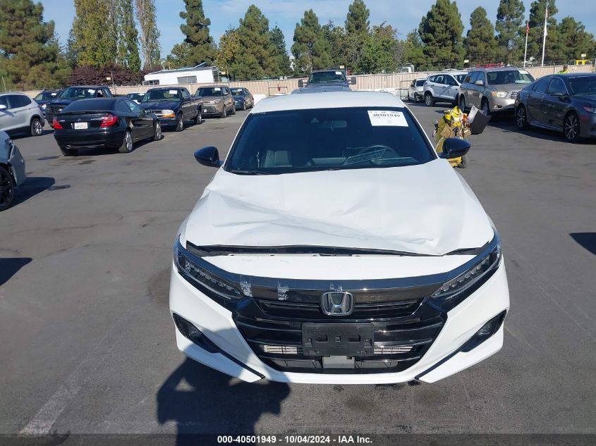 2022 Honda Accord Sport VIN: 1HGCV1F34NA068195 Lot: 40501949