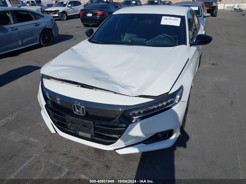 2022 Honda Accord Sport VIN: 1HGCV1F34NA068195 Lot: 40501949