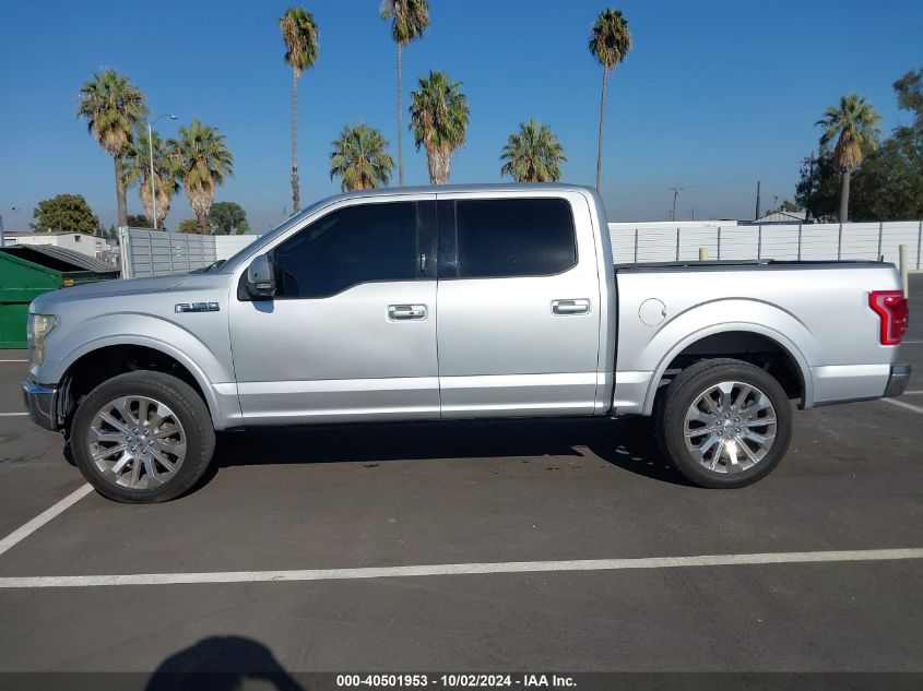 2016 Ford F-150 Lariat VIN: 1FTEW1EGXGKD11451 Lot: 40501953