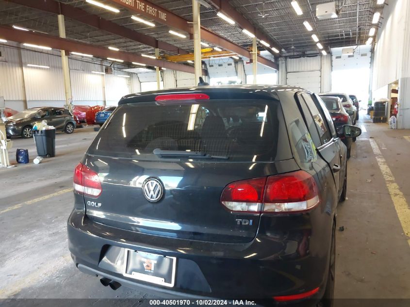 2012 Volkswagen Golf Tdi 4-Door VIN: WVWDM7AJ5CW161080 Lot: 40501970