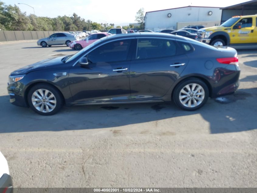 2018 Kia Optima Ex VIN: 5XXGU4L30JG263394 Lot: 40502001