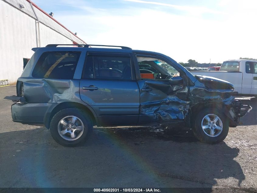 2006 Honda Pilot Ex-L VIN: 2HKYF18596H561588 Lot: 40502031