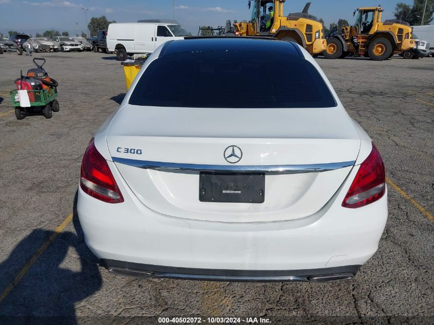 2018 Mercedes-Benz C 300 VIN: 55SWF4JB8JU259515 Lot: 40502072