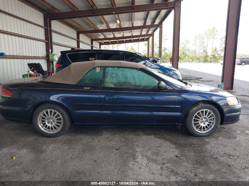 2004 Chrysler Sebring Lxi VIN: 1C3EL55R14N291526 Lot: 40502127