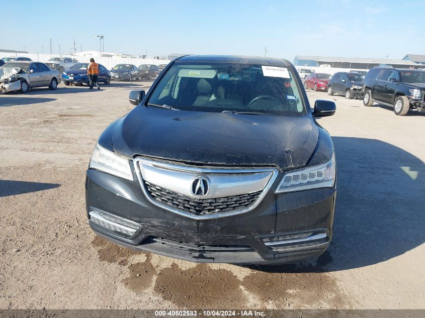 2015 Acura Mdx VIN: 5FRYD3H2XFB009473 Lot: 40502583