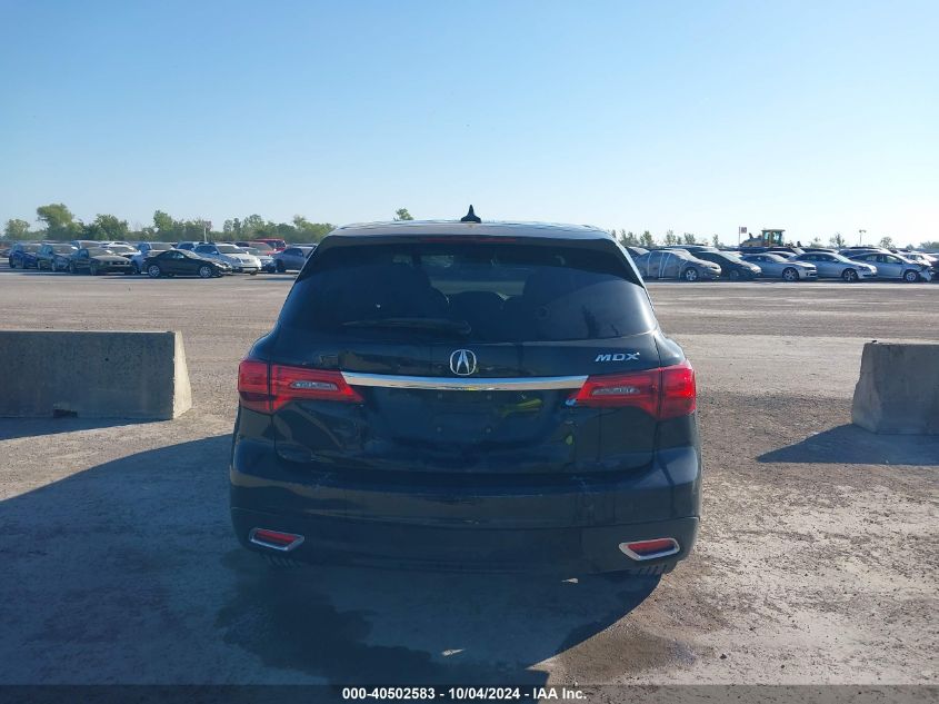 2015 Acura Mdx VIN: 5FRYD3H2XFB009473 Lot: 40502583