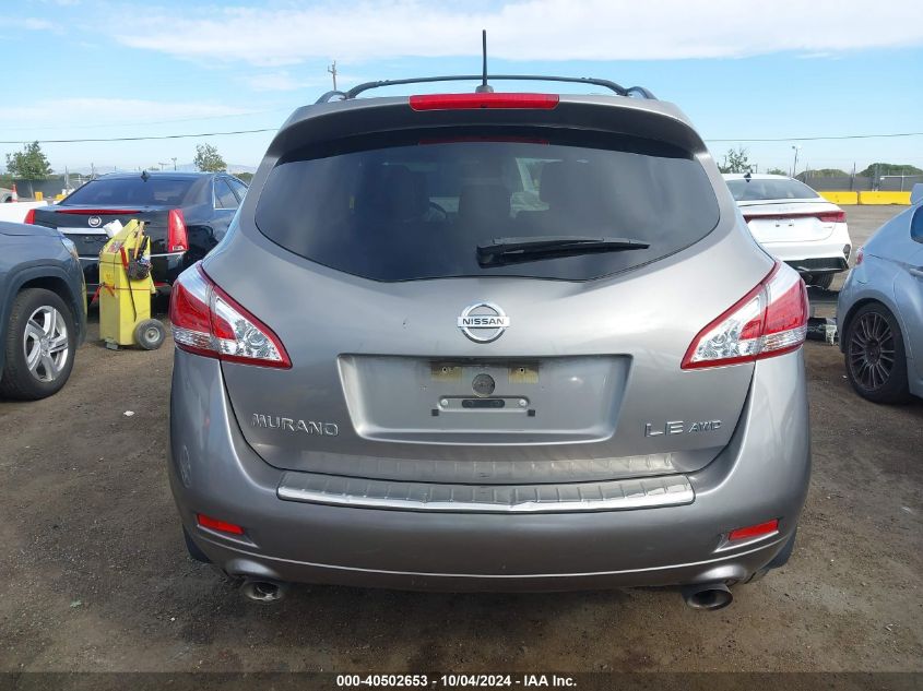 JN8AZ1MW7BW185635 2011 Nissan Murano Le