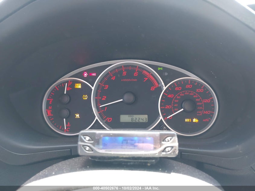 2011 SUBARU IMPREZA VIN: JF1GR7E67BG815905