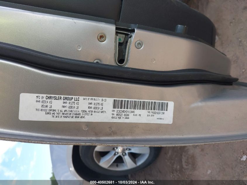 2C3CDXBG4EH113445 2014 Dodge Charger Se