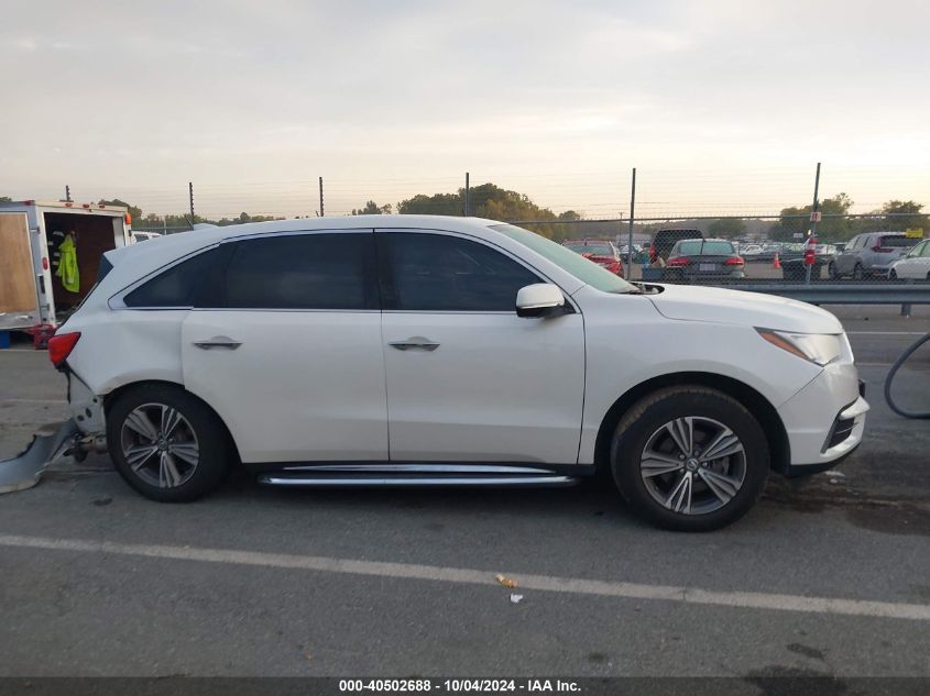 2019 Acura Mdx Standard VIN: 5J8YD4H32KL017348 Lot: 40502688