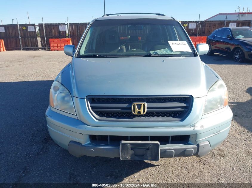 2003 Honda Pilot Ex-L VIN: 2HKYF185X3H551227 Lot: 40502696