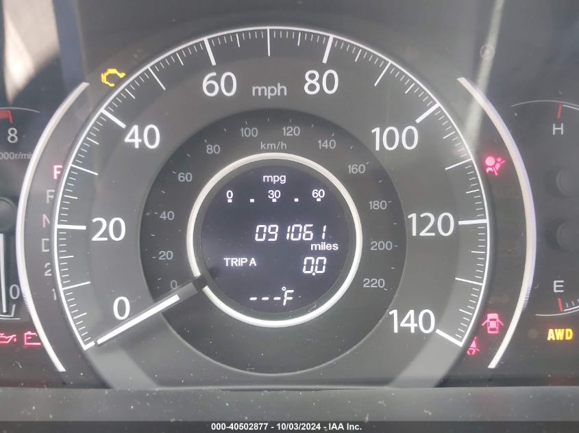 2012 Honda Cr-V Ex-L VIN: 5J6RM4H73CL080329 Lot: 40502877