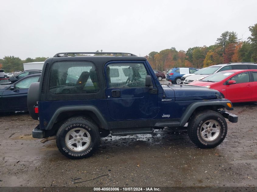 1J4FA49S46P710709 2006 Jeep Wrangler Sport