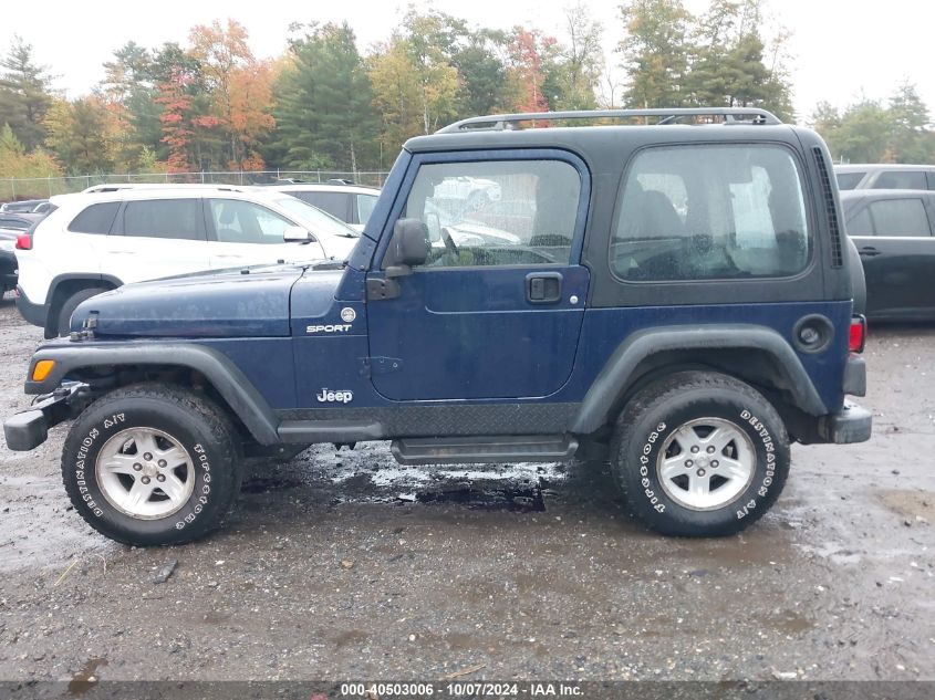 1J4FA49S46P710709 2006 Jeep Wrangler Sport