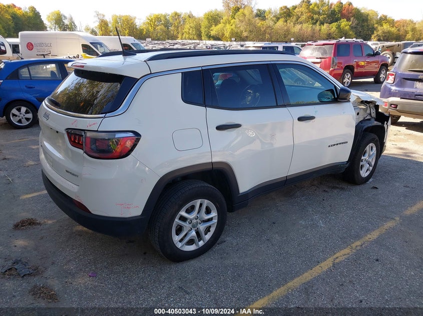 VIN 3C4NJDAB0KT716218 2019 JEEP COMPASS SPORT 4X4