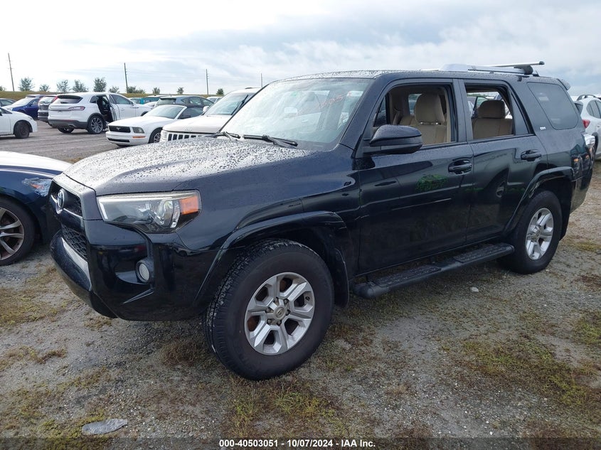 Vin: jtezu5jr6h5152199, lot: 40991774, toyota 4runner sr5 20172