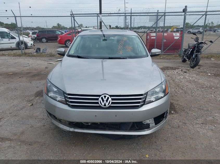 2013 Volkswagen Passat 2.5L Se VIN: 1VWBP7A32DC031483 Lot: 40503066