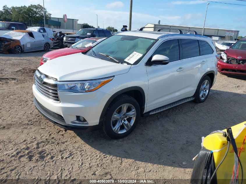 5TDYKRFH5GS173941 2016 TOYOTA HIGHLANDER - Image 2