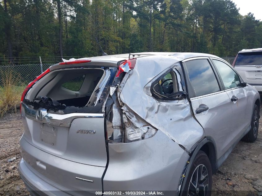 2016 Honda Cr-V Se VIN: 2HKRM4H46GH696936 Lot: 40503132