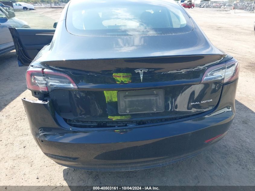 2022 Tesla Model 3 Long Range Dual Motor All-Wheel Drive VIN: 5YJ3E1EBXNF349514 Lot: 40503161