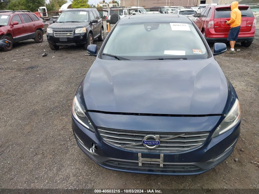 YV1612TK3F2362315 2015 Volvo S60 T5 Premier