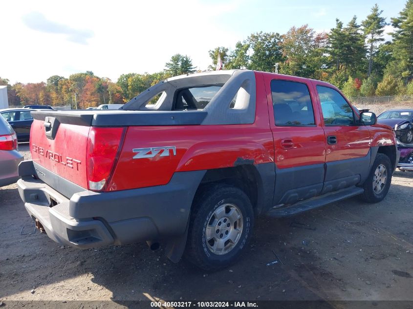 2003 Chevrolet Avalanche 1500 VIN: 3GNEK13T03G151195 Lot: 40503217