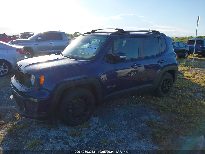 VIN ZACNJABB4KPK16662 2019 JEEP RENEGADE LATITUDE