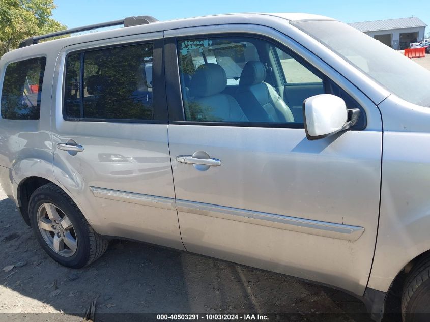 2010 Honda Pilot Ex-L VIN: 5FNYF4H50AB035648 Lot: 40503291