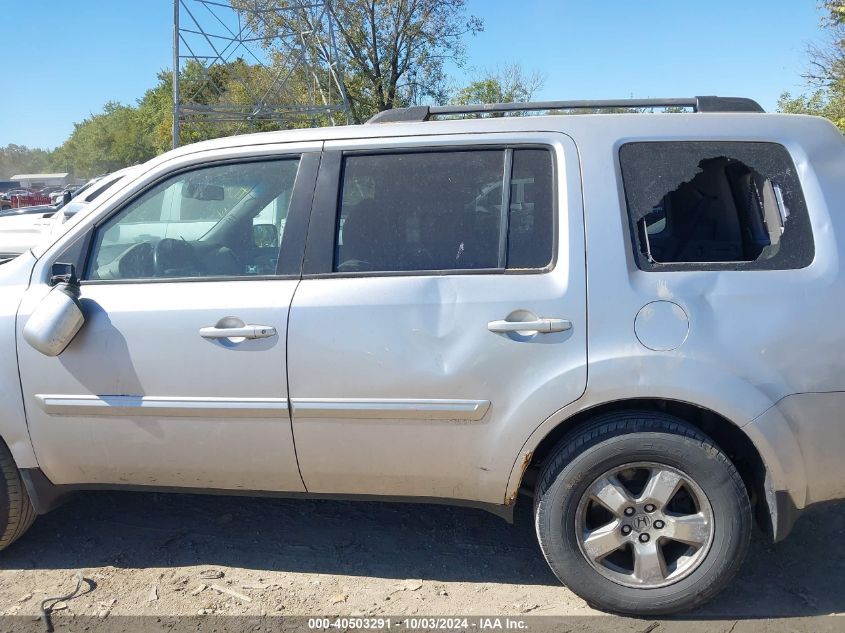 2010 Honda Pilot Ex-L VIN: 5FNYF4H50AB035648 Lot: 40503291